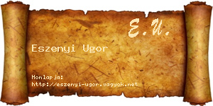 Eszenyi Ugor névjegykártya